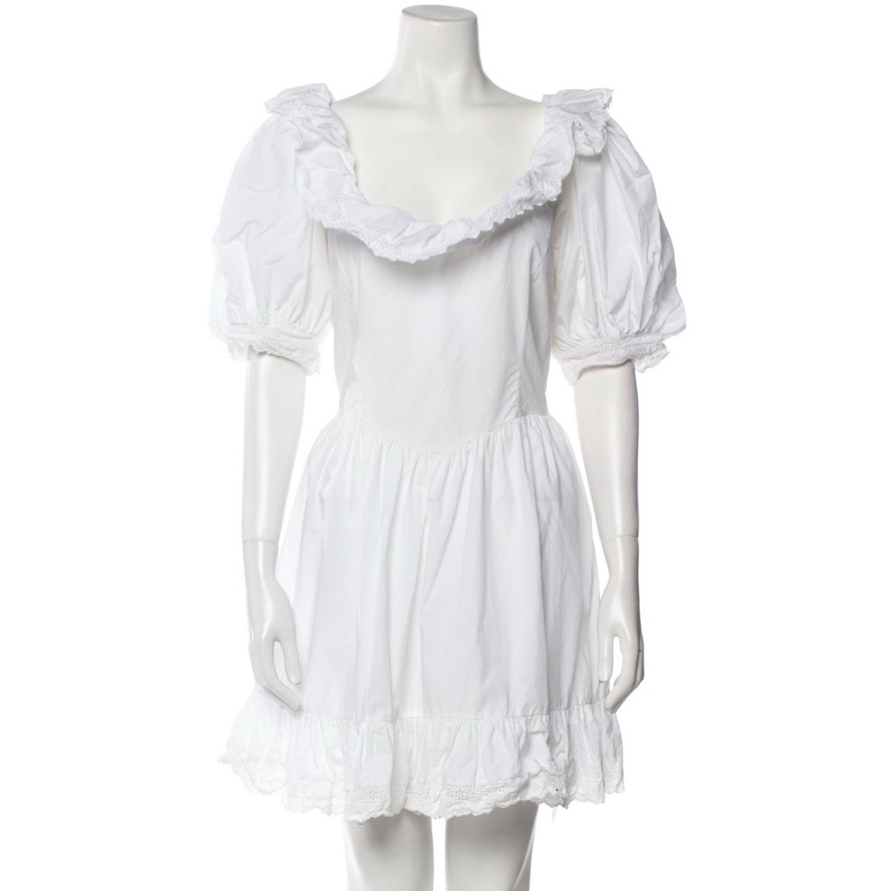 Doen Winnie Mini Dress in Powder White, Size XL